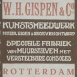 W.H. Gispen oprichting kunstsmederij